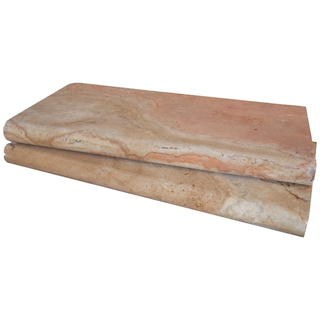 Msi Porcini 12 In. X 24 In. Brushed Travertine Pool Coping ZOR-LSC-0016